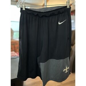 Nike NFL Saints Men's Woven Dri-fit Shorts Blk Size Medium